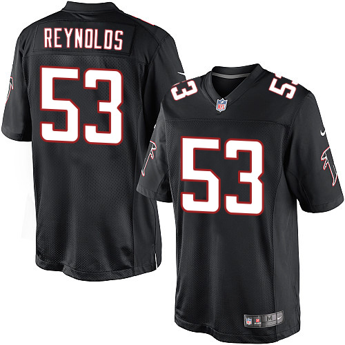 Men's Limited LaRoy Reynolds Nike Jersey Black Alternate - #53 NFL Atlanta Falcons
